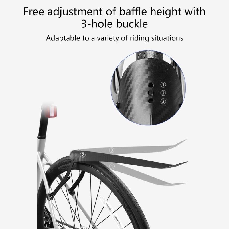 Bike Mudguard Bicycles Foldable Mudguards Portable Adjustable Bike Mud Flap Rear Mud Guard for BMX Mountain Road Bikes