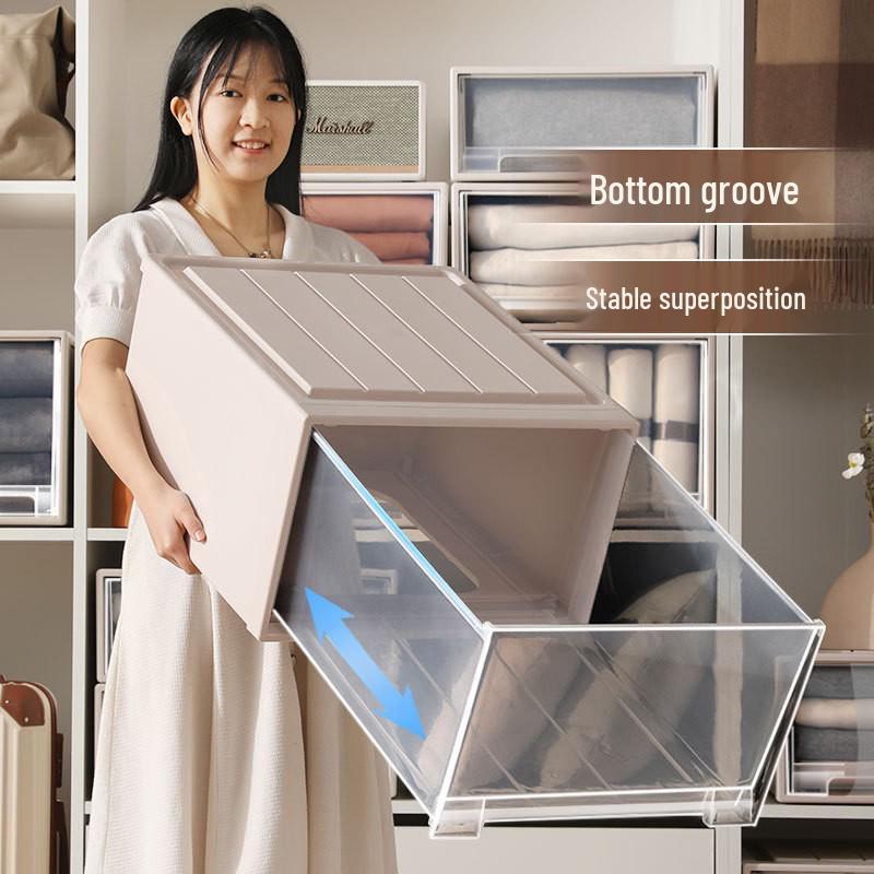 Japanese Thickened Plastic Transparent Shoe and Clothes Organizer Drawer