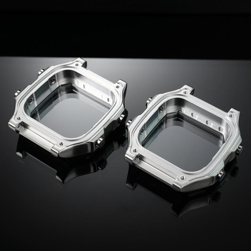 AE1200 Case Stainless Steel Bezel Strap for Casio G-Shock 3299 AE-1200WH AE-1300 Modified Metal Wristband Case Mirror Glass Kit