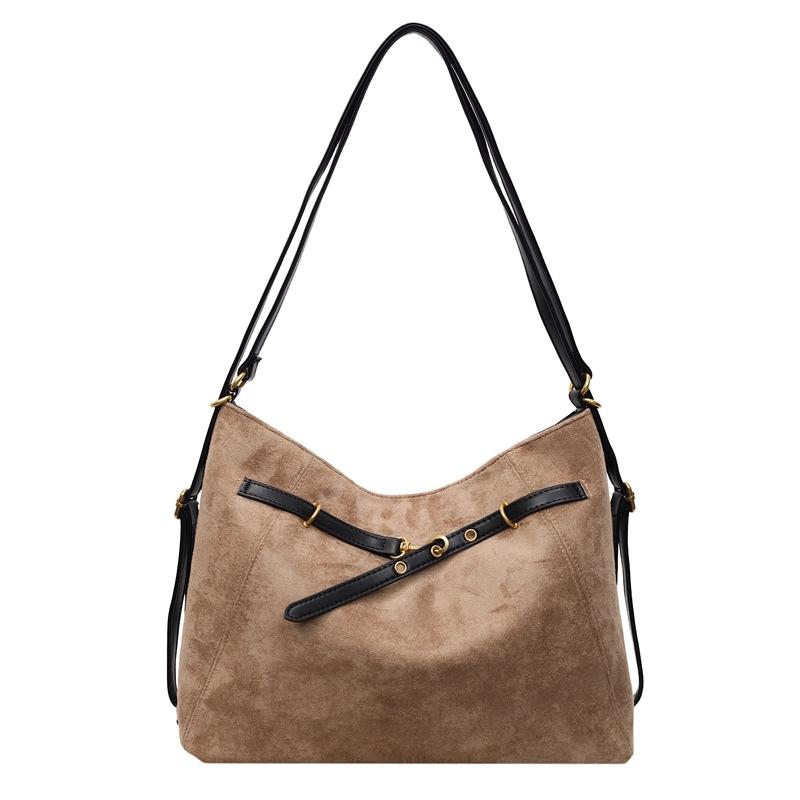 Tote bag women 2025 new large-capacity commuter backpack retro casual street trend shoulder travel backpack