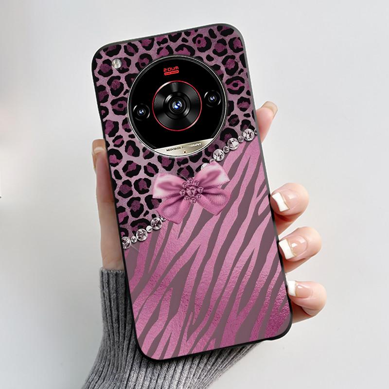 Printed Phone Case For ZTE Nubia Focus 2 Ultra 5G Funda Capa Soft Silicone Black Shell Cover Cute Flower Cartoon Casing Coque