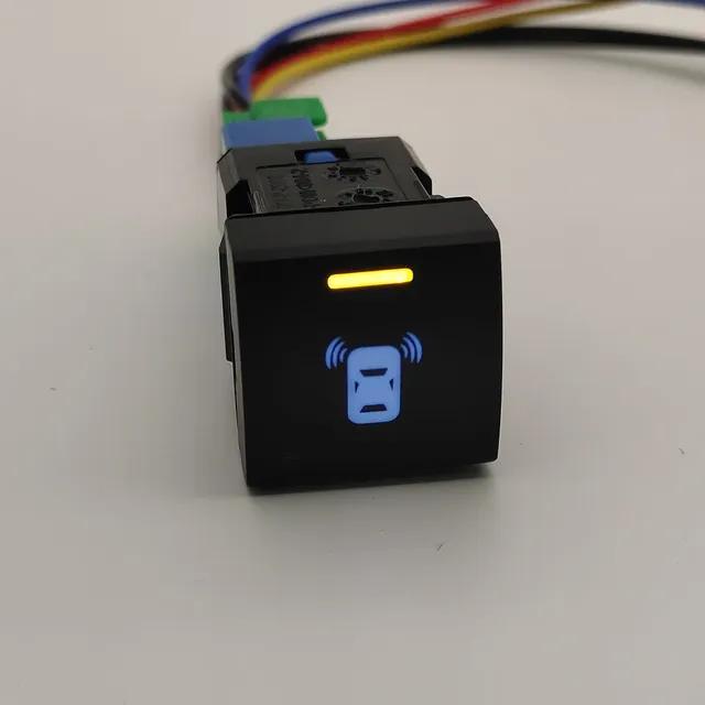 Car LED Light Radar Steering Wheel Heating Rearview Mirror Control Switch Button For Toyota Camry Corolla 2018 Rav4