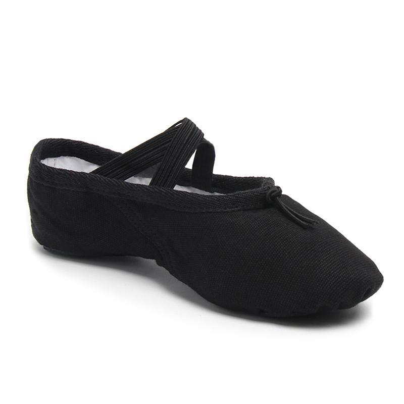 

Girls Women Ballet Slippers Ballet Shoes Adult Split Sole Gymnastics Training Shoes Canvas Soft Kids Ballerina Dance Shoes 37 чорний