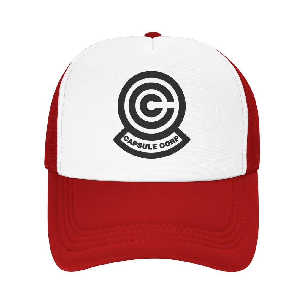 Unisex Women Capsule Corp Trucker Caps HipHop Baseball Caps Snapback Caps Dragon Ball Dad Hat Sun Hat Adjustable Sun Hats Summer