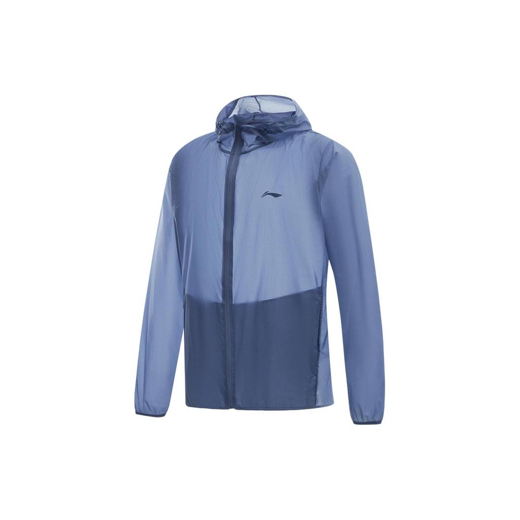 Série Fitness Li Ning Vêtements Protection Solaire Hommes Bleu Poussiéreux AFDU459-4