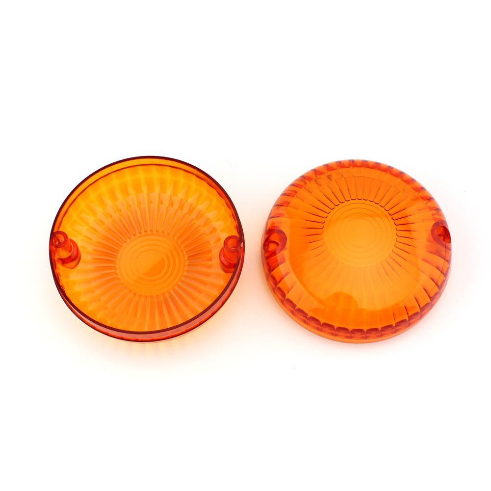 2PCS Motorcycle Smoke/Clear Turn Signal Light Cover Indicator Lens Cover For Yamaha V-Star 1100 650 Royal Star V-Max Cruisers
