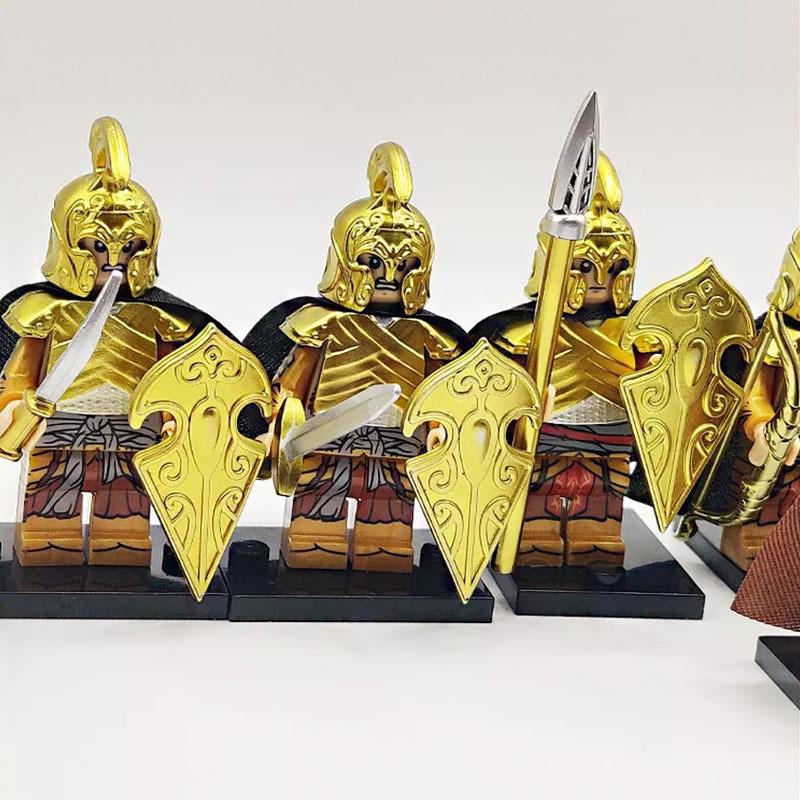 TV6404 Movie Ring Ring Building Blocks Figure Elf Warrior Leader Small Particles Assembly Toy
