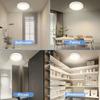 Magnetischer Bewegungssensor Deckenleuchte Dimmbar Fernbedienung Kabellose Wandlampe