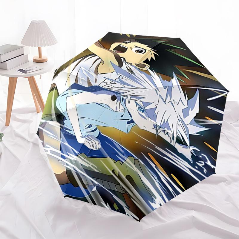 

1pc Anime Characters Auto Open Close Umbrella Portable 3-Fold Design with 8-Bone Iron Frame, Outdoor Gift for Fans, Travelers, Daily Use.C062