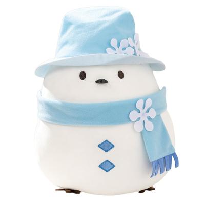Shimaenaga Plüsch Schneemann Realistisch Lustig Niedlich Schneemann Neujahr Körperkissen Weihnachtsspielzeug Figur Kauschig Weich Geschenk 25cm Feiergeschenk