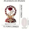 Artificial Crystal Acrylic Tabletop Decoration Gift For Birthday Wedding Anniversary 2D Printing Art
