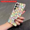 2DFlat Samsung phone case Colorful Watercolor Cats Phone Case Applicable to Galaxy S22 S23 S24 S25ULTRA S26 A12 A13 A14 A15 A16  A34 A35 A54 A55