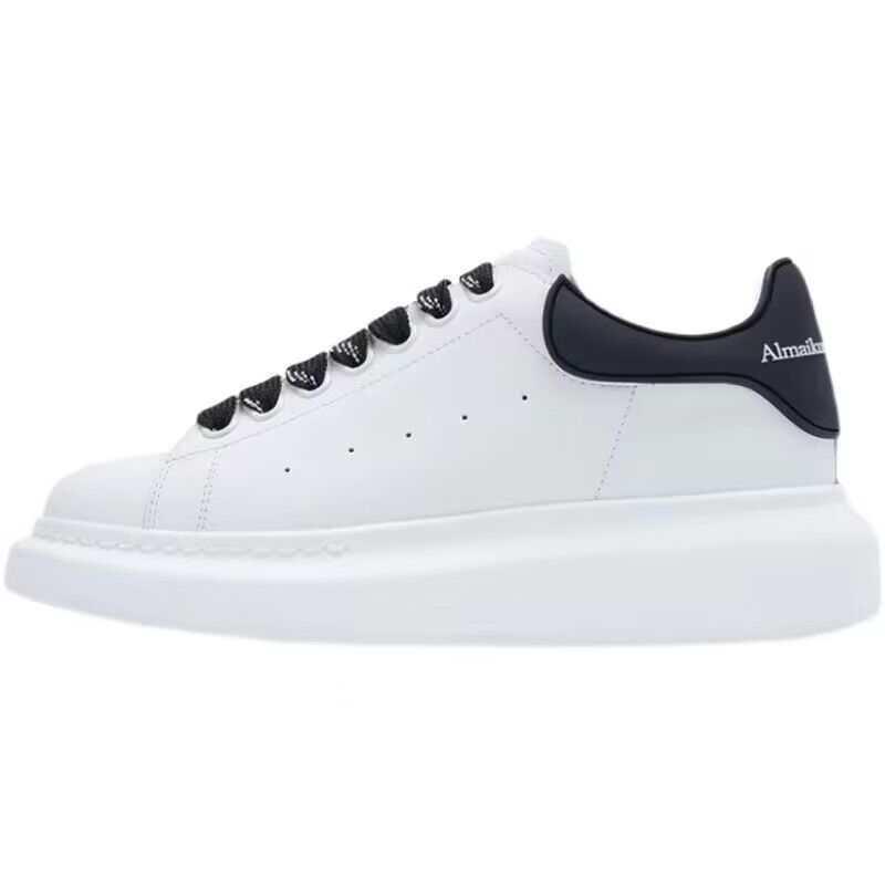 Trendy Platform Shoes: Thick Soles, Height Boosting, Comfy & Versatile Retro White Sneakers for Campus & Couples