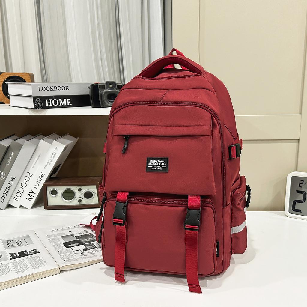 Schoolbag New Student School Bag Male Large Capacity Junior High School High School College Student Campus Couple Computer Backpack