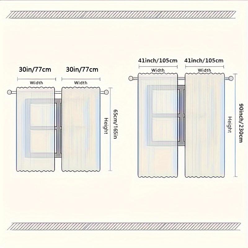 2-Piece Card reading Starry Sky Semi-Sheer Curtain Set - Polyester   Machine Washable   Rod Pocket Design For Bedroom & Living Roo