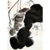 Framed Lotus Flower Art Poster - Decorative Chinese Painting on Kraft Paper with Free Shipping