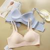 Seamless Jelly Lift Bra for Women: Fixed Cups, Small Chest Support, Gathered, Anti-Sag, Wire-Free.
