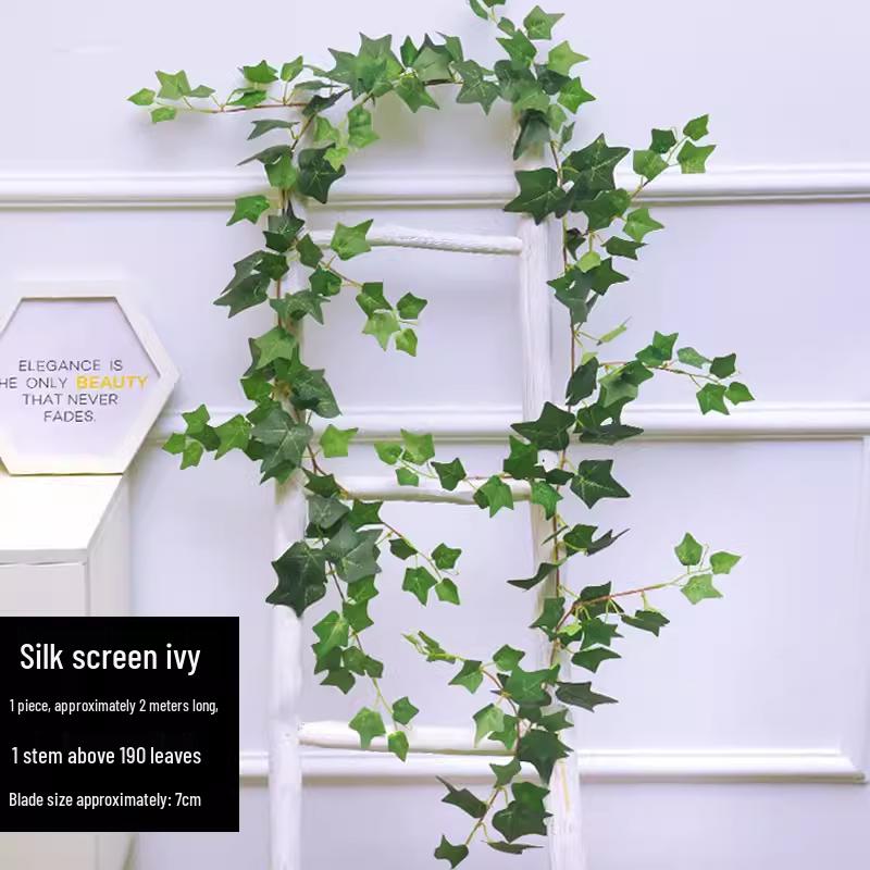 Rattan Vine Decorative Fake Leaves for Ceiling and Pipe Covering