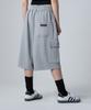 UNKNOWN PLANET Daily Wide Sweat Cargo Shorts Pants Gray