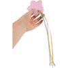 LOGOFUN 2 Stück Rosa Sternband Autoantennenaufsätze 8cm zur Auto-Dachdekoration für Outdoor-Reisen und den täglichen Gebrauch