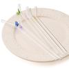 4pcs Butterfly Glass Straw with Brush 200*8mm Reusable Drinking Straw Set Milkshakes Cocktail Coffee Straws Home Bar Accessories