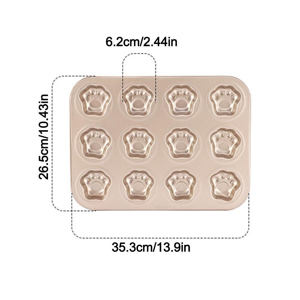 6/12 Cavity Cake Mold Non Stick Baking Mold Cute Biscuit Candy Mould  Kitchen Bakeware