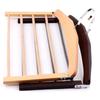 1Pc Premium Space-Saving Multi-Tier Wooden Pants Hanger - Durable Composite Wood Organizer For Ties, Scarves & More