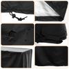 Grill Cover 210D Oxford Cloth Waterproof Barbecue Cover with Drawstring Dust Proof Wind Proof BBQ Cover Grill Protective Cover