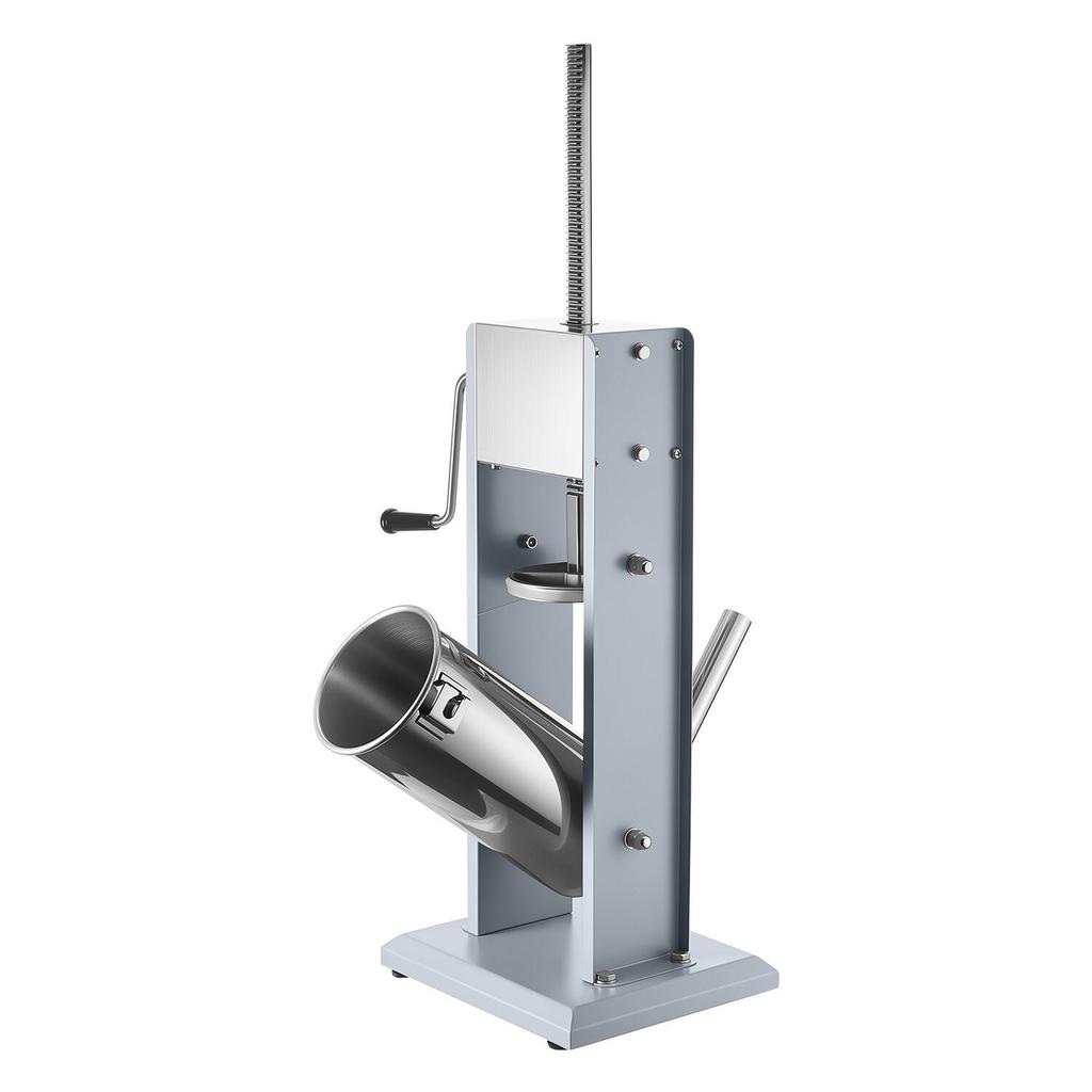 Manual Sausage Stuffer, 11 LBS / 5 L Vertical Meat Stuffer, Heavy Duty Sausage Casing Meat Stuffing Machine, Dual-Speed Stainless Steel Filler with 5