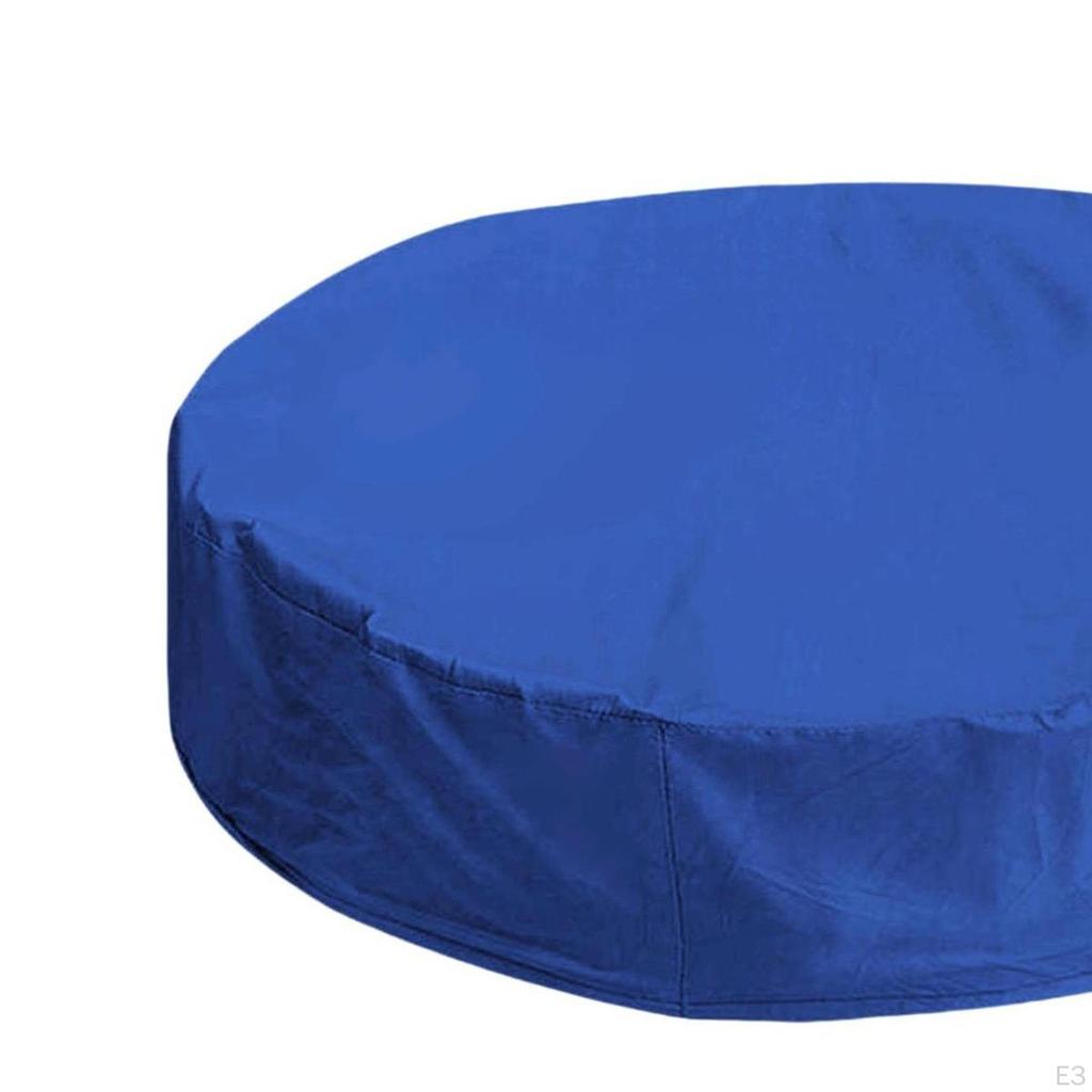 Round Dog Pool Cover, Foldable Multifunction Above Ground Swimming Cover for Home, Garden, And