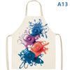 Nail Polish Flax Bib Apron Adult Women Men For Kitchen 65X53Cm Finger Manicure Tech Painting Nail Products