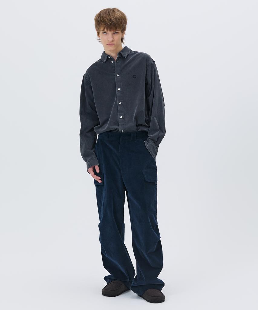 NOHANT Corduroy Utility Cargo Pants Navy