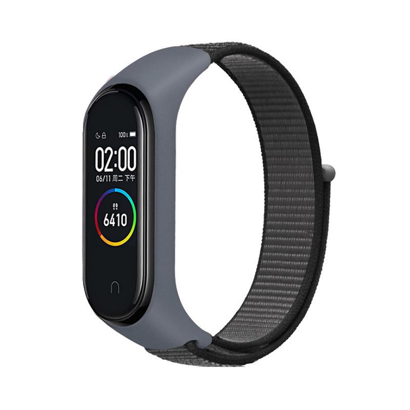 Nylonschlaufe für Xiaomi Mi Band 9 8 7 4 3 5 6 Smartwatch Armband Sport Correa Atmungsaktives Ersatzarmband an Miband 6 8 Armband