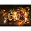 Dreamy Sports Car Animal Poster: Creative Wall Art for Bedroom, Bar, or Study