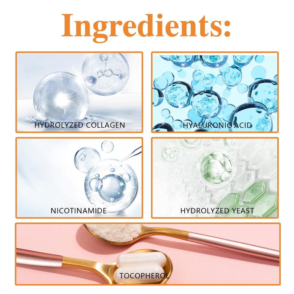 OUHOE Collagen Eye Mask Lightens Fine Lines Around the Eyes, Crow's Feet, Dark Circles, Deeply Moisturizes and Tightens the Skin