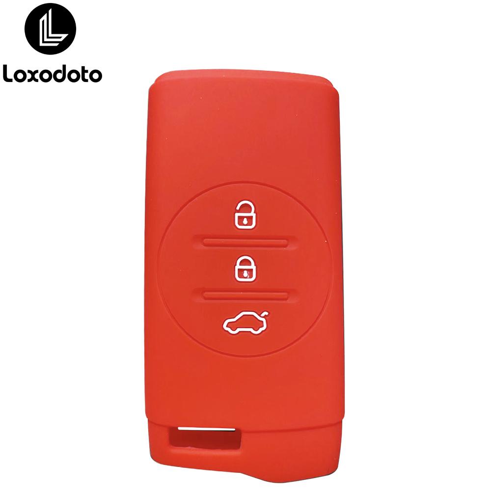 Silicone Remote Key Case Cover Keychain Car Accessories for Chery Tiggo 7 Pro Tiggo 8 Tiggo 2 Pro 3x 5x Exeed 2020 2021 2022
