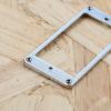 Electric Guitar Pickup Bottom Frame Metal Pick Up Mounting Decoration Ring Flat Bottom Humbucker Pickup Mounting Ring