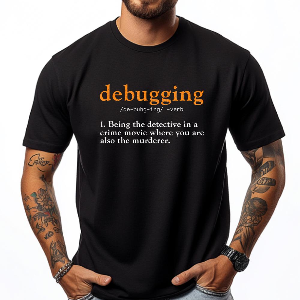 Debugging Definition Code Coding Computer Programmer Graphic Tee Shirt Graphic T Shirts Happy New Years S разноцветный