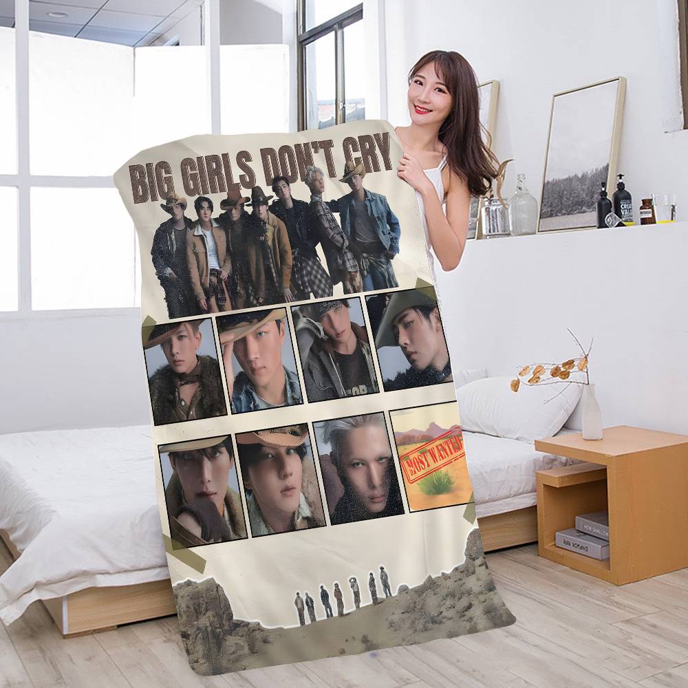 Korea E-Enhypenes Singing Microfiber Beach Towel Absorbent Quick dry Soft Yoga Swimming Resort Mountain Climbing Towel