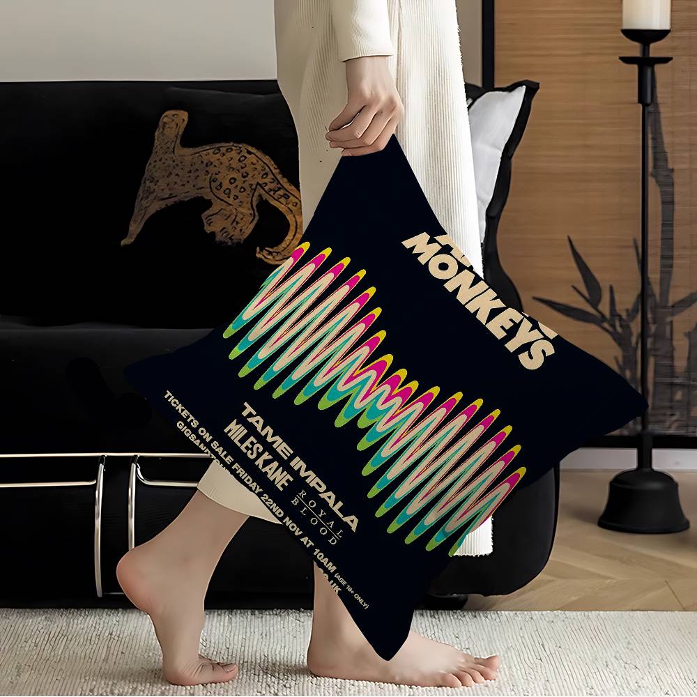 A-Arctic M-Monkeys Rock Band Cushion Cover Car Throw Pillow Case For Sofa Car Christmas Gift 40X40Cm 45X45Cm