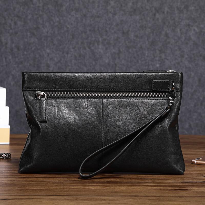 SCHWARZETIENNE Men's Leather Clutch Bag
