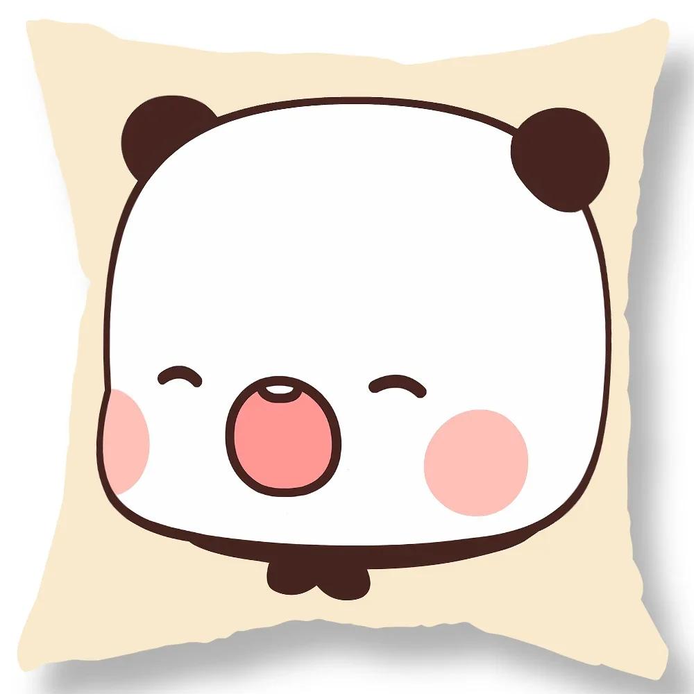 Niedlicher Cartoon Anime Bär Print Kissenbezug Geschenk Wohnzimmer Sofa Kissenbezug Zuhause Schlafzimmer Kawaii Raumdekoration