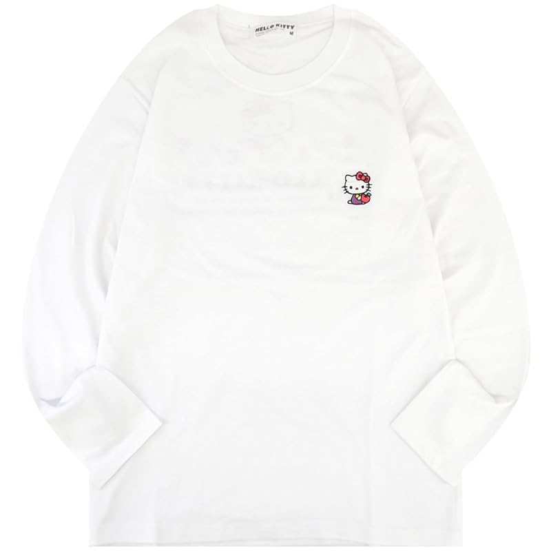 [Yoshida Yu] Hello Kitty Long-Sleeve T-Shirt, Sanrio Characters Print, Spring/Autumn