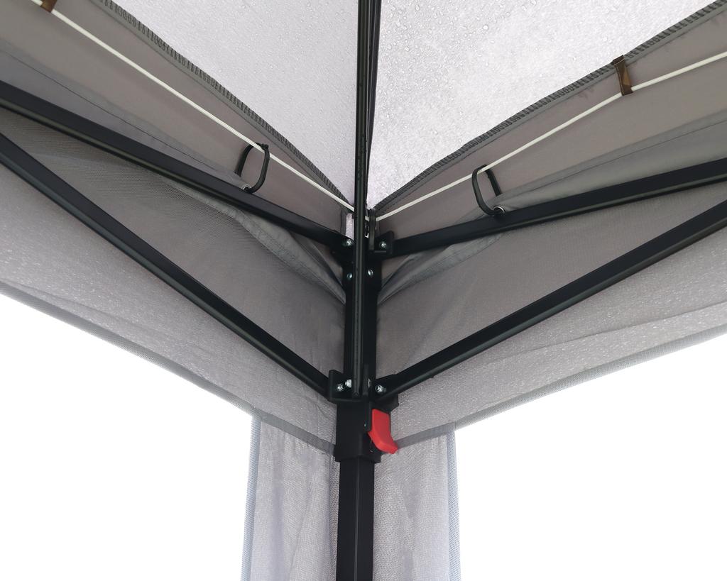 PAVILON KEMPINGOVÝ ZAHRADNÍ STAN skládací SÍŤKA PROTI KOMÁRŮM altán 3m x 3m