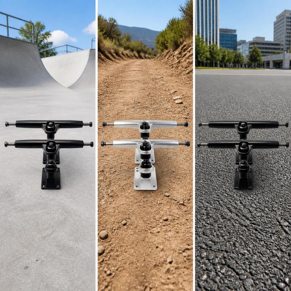 Truck per Longboard Lungo 9,25 Pollici con Baseplate Stabile Lega di Alluminio