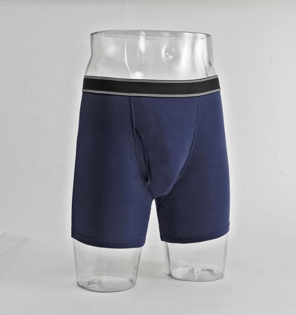 Idealands Incontinence Deodorizing Pure with Prevention Absorbent Size M Men's Briefs, Oasis, Side-Leakage Pads, Blue,