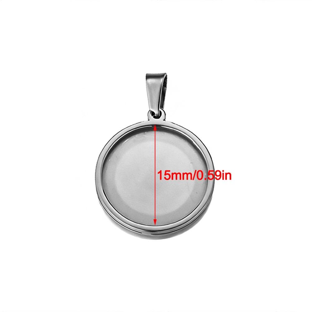 5pcs Blank Pendant Charms Round Blank Pendant Trays Versatile Tray Setting  Jewelry Making