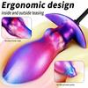New Colorful Liquid Silicone Anal Plug – Realistic Phallic Design, Suitable for Anal Play and Masturbation (BDSM/Adult Toy #S)