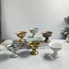 Iron Flower Arrangement Pot Stylish Retro Iron Flower Holder Vintage Wrought Iron Vase Retro Gold Wedding Floral Vase For Home