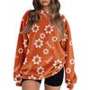 Women's Colorblock Sweatshirt Long Sleeve Round Neck Casual Comfortable Loose Lightweight Women's Sweatshirt